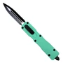 Aqua EasyGrip Front Switch OTF Knife, Black Dagger Blade