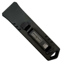 Gadsden Compact Commando Stubby OTF Auto Knife, Black and Satin Dagger Blade, Clip View