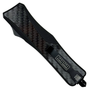 RapidStrikeBlack Carbon Fiber OTF Knife, Tanto Blade, Clip View