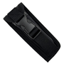 RapidStrike Small Aqua Carbon Fiber OTF Knife, Black Dagger Blade, Sheath View