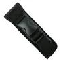 Midnight Front Switch Aluminum OTF Knife, Black Dagger Blade, Sheath View