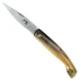 Fox Italy Nuragus 564/17 Cattle Horn Folder, Clip Point Blade