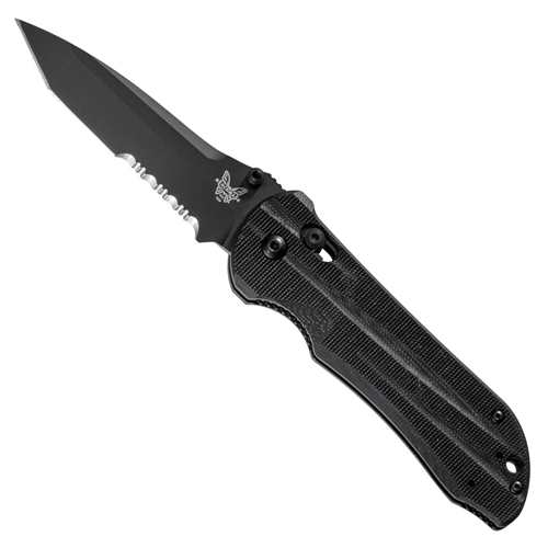 Benchmade 909SBK AXIS Stryker II Tanto Folder Knife, 154CM Black