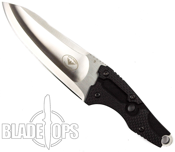 Paragon Warchild Fixed Blade Knife, Carbon Fiber/Black G10