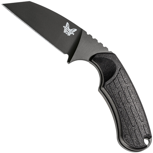 Benchmade 125BK Azeria Wharncliffe Fixed Blade Knife, N680 Black Blade