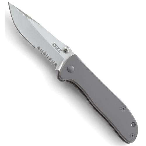 CRKT Drifter Stainless Steel FrameLock Knife, with Satin Triple