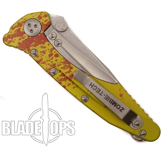 Microtech Zombie Green Socom Delta Knife, Aluminum Handle