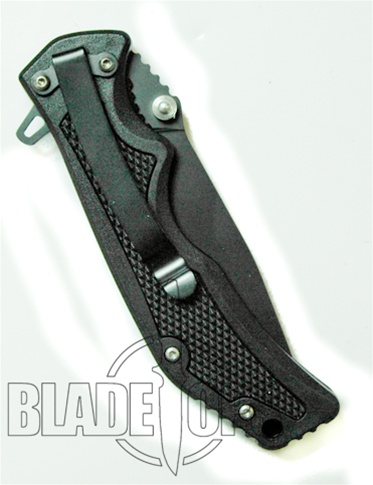 Blackjack Model 3 Tactical Drop Point Spring Assist Knife, Black