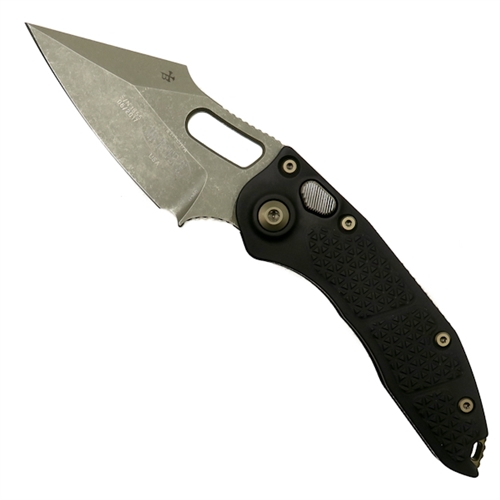 Microtech 169-13 Borka Stitch Wharncliffe Auto Knife, Bronze Blade