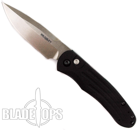 Bradley Cutlery Alias II, Small Auto, Stonewash Plain Blade