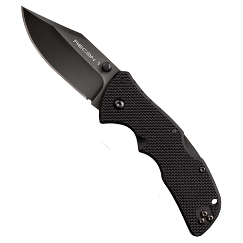 Cold Steel Mini Recon 1 Folder Knife, Clip Point, CTS-XHP DLC