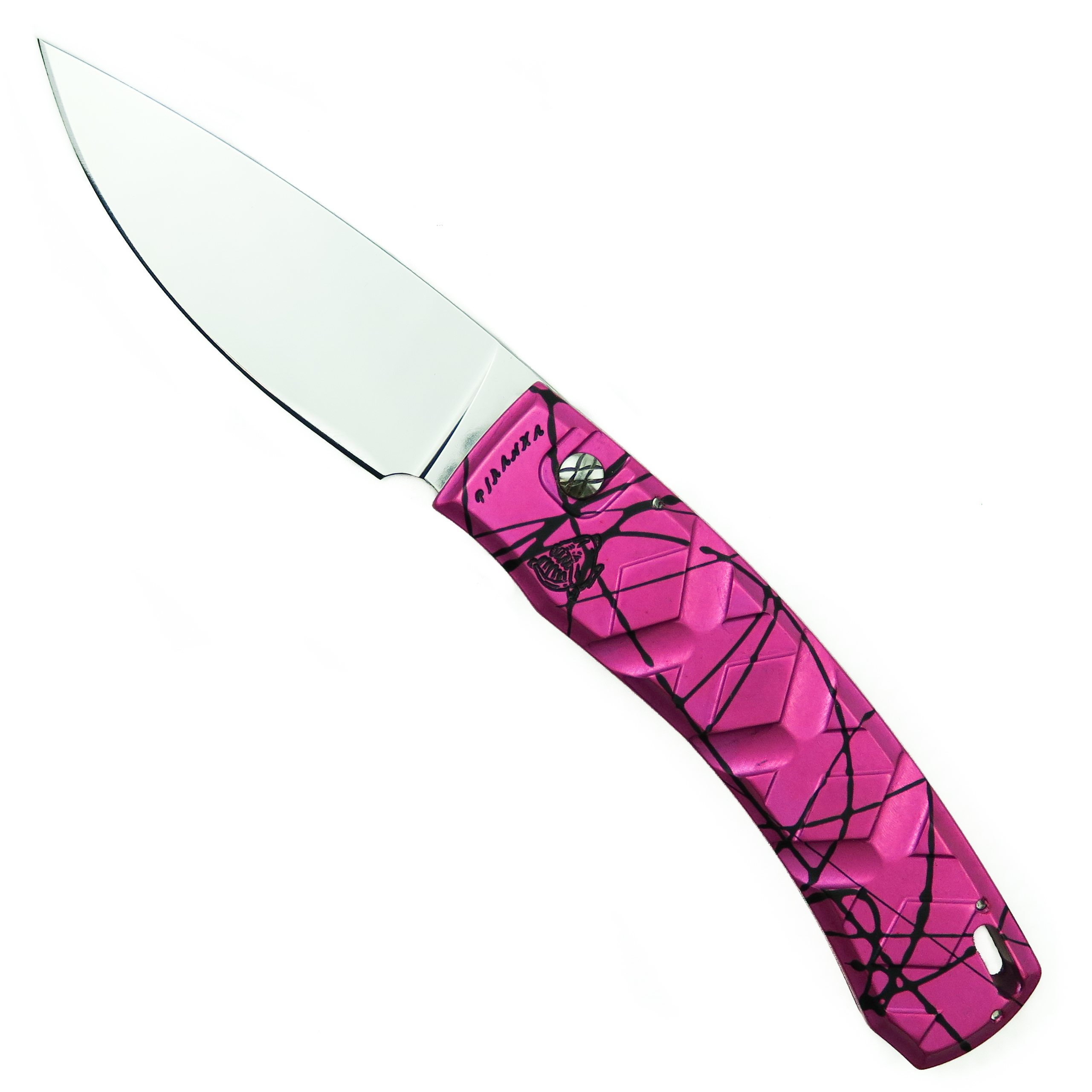 Piranha Pink X Auto Knife, 154CM Mirror Blade