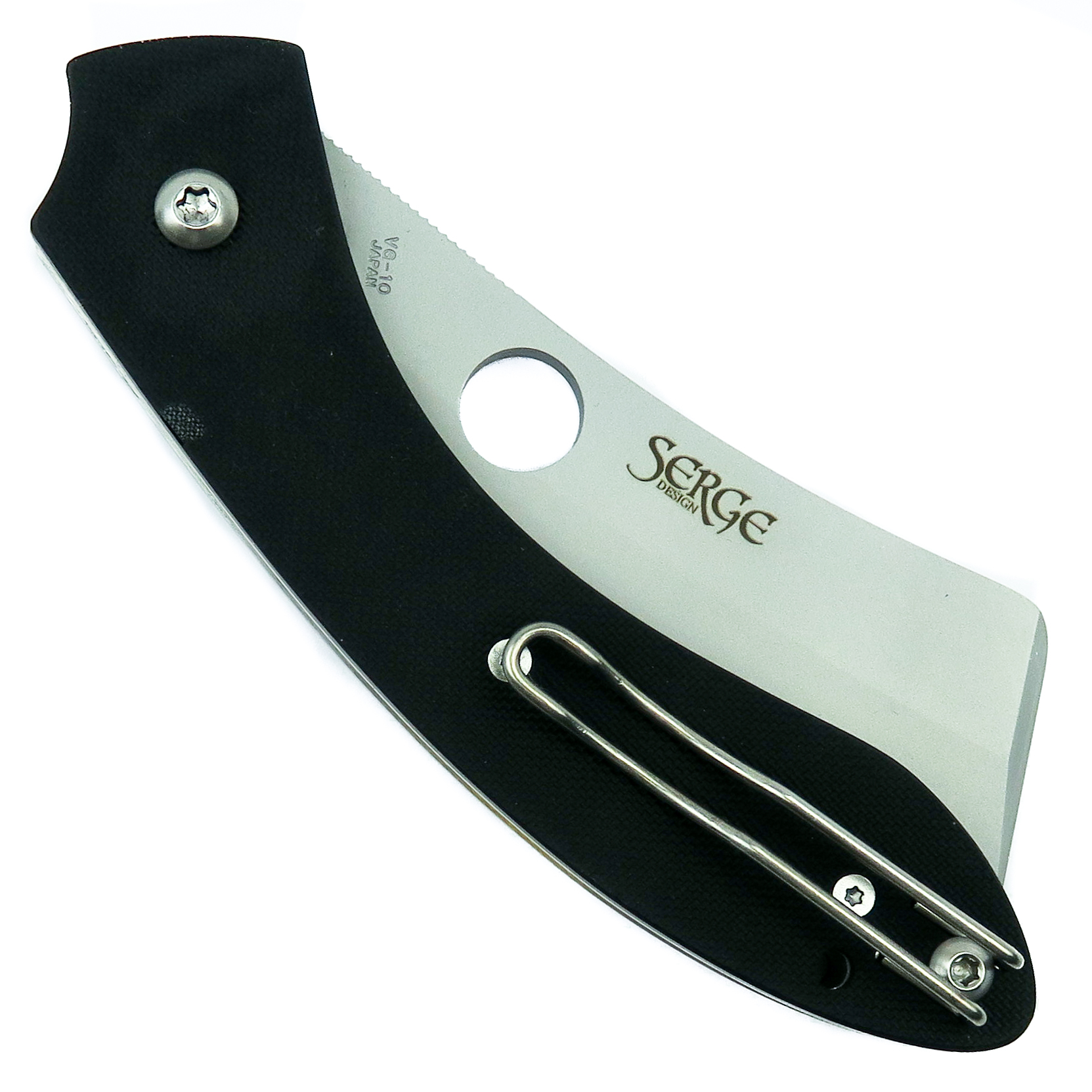Spyderco Roc G-10 Folder, Cleaver, VG-10, Plain, Serge Panchenko Spyderco Roc G-10 Folder, Cleaver, VG-10, Plain, Serge Panchenko