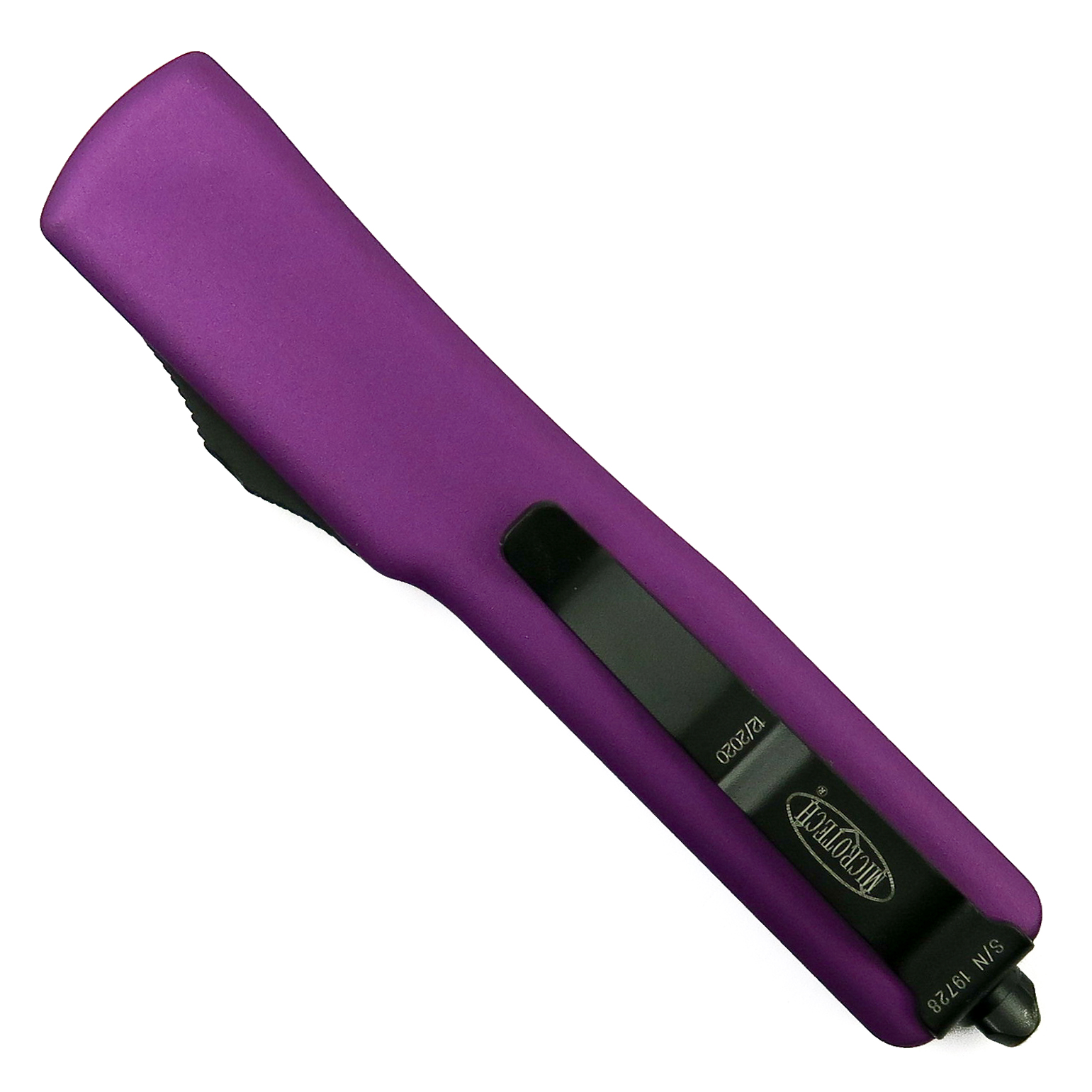Microtech Violet UTX70 OTF Knife, Black Tactical Tanto Blade | BladOps