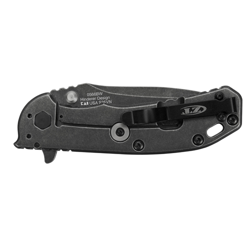 Zero Tolerance 0566BW Hinderer Spring Assist Knife, CPM-S35VN
