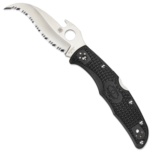 Spyderco C12SBK2W Emerson Matriarch 2 Hawkbill Folder Knife, VG-10