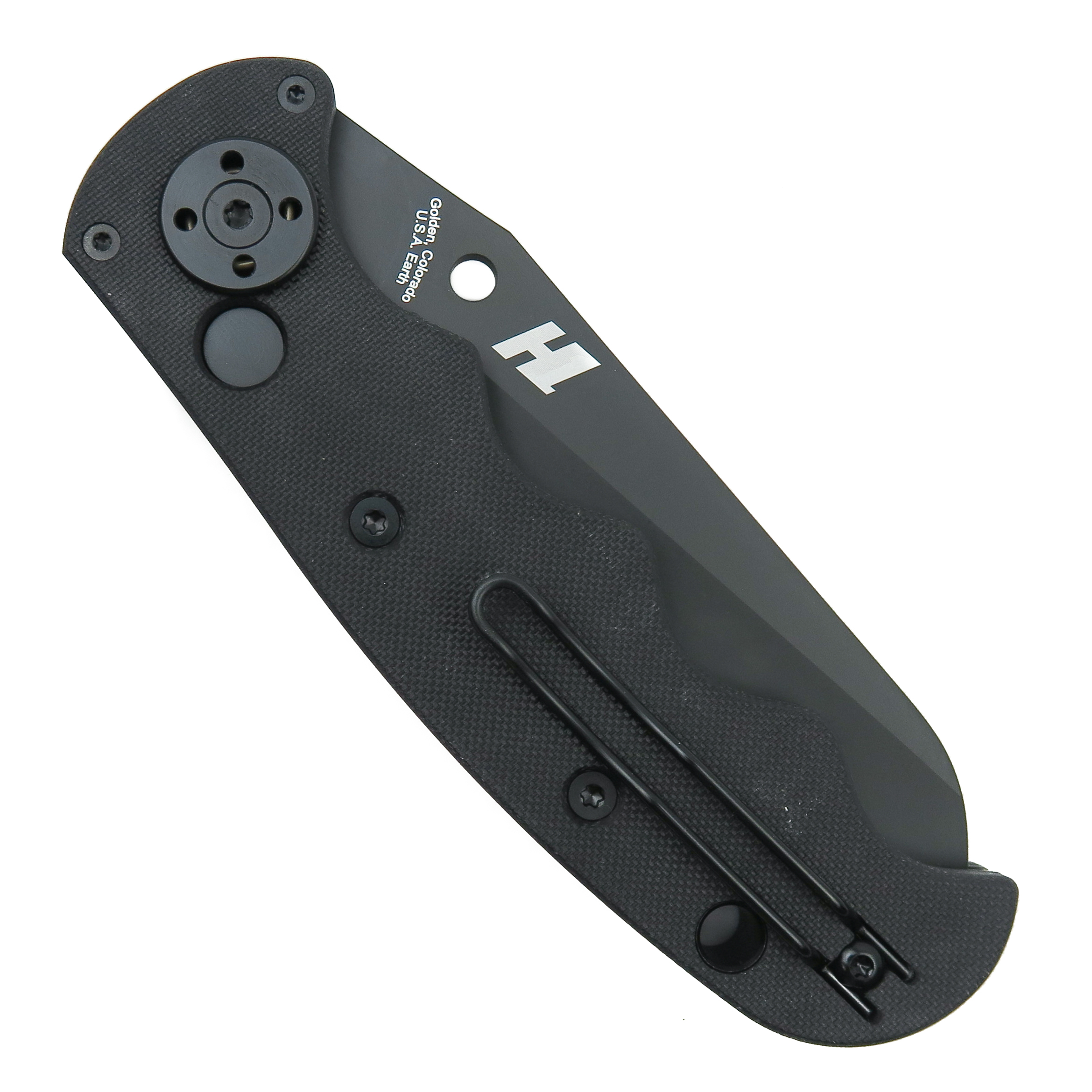 Spyderco C165GSBBK Autonomy Auto Knife, H-1 Black SpyderEdge Blade
