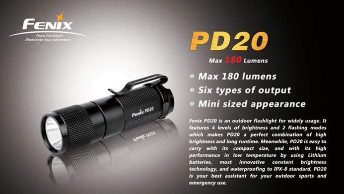 fenix fd20 led flashlight (Add to cart for sale price) The torch features the latest USB Fenix FD20