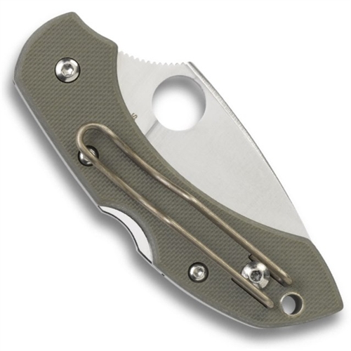 Spyderco Dragonfly, VG10 Plain Blade, Foliage Green G10 Handle