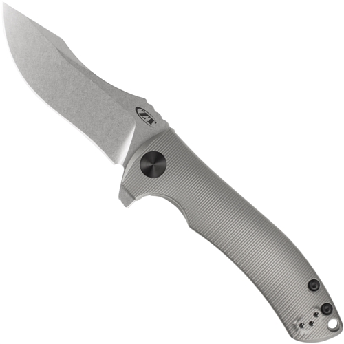 Zero Tolerance 0920 Titanium Flipper Knife, CPM-20CV Stonewash Blade