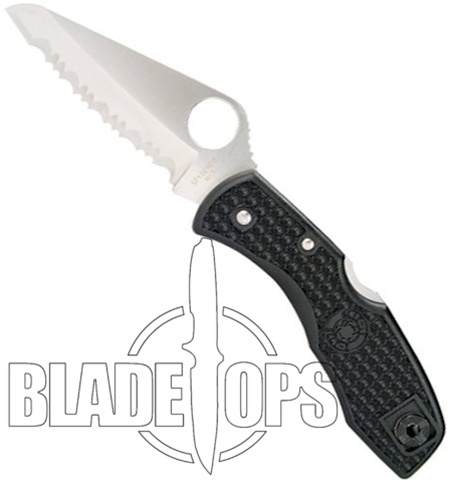 Spyderco Salt Ⅰ　C88PBK フォールディングナイフ Spyderco Salt I Folding Lockback Knife, H1 Steel SpyderEdge Blade