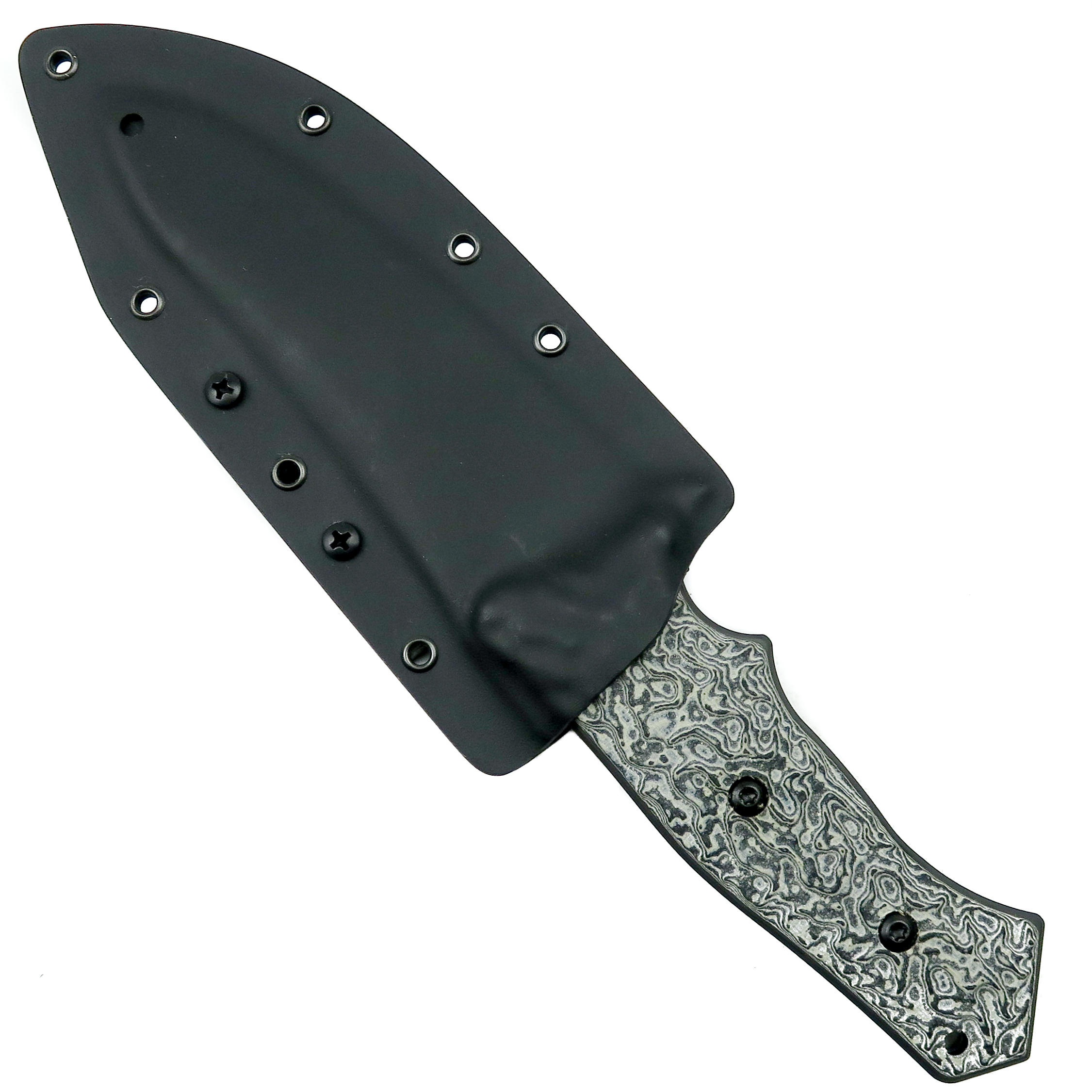 ProTech Spindrift SD4 Fixed Blade Knife, DLC Black Plain Blade