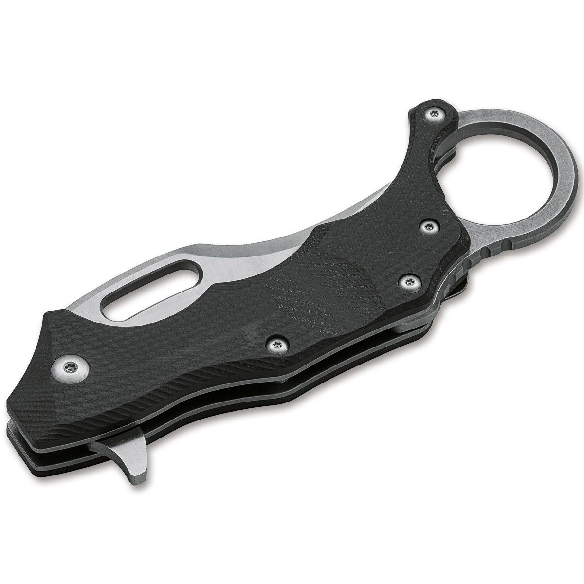 Boker Plus Wildcat XL Karambit Flipper Knife, Satin Blade