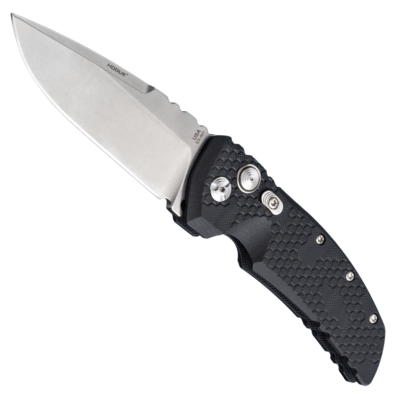 Hogue Knives Tread EX-A01 3.5" Auto Knife, Tumbled Blade
