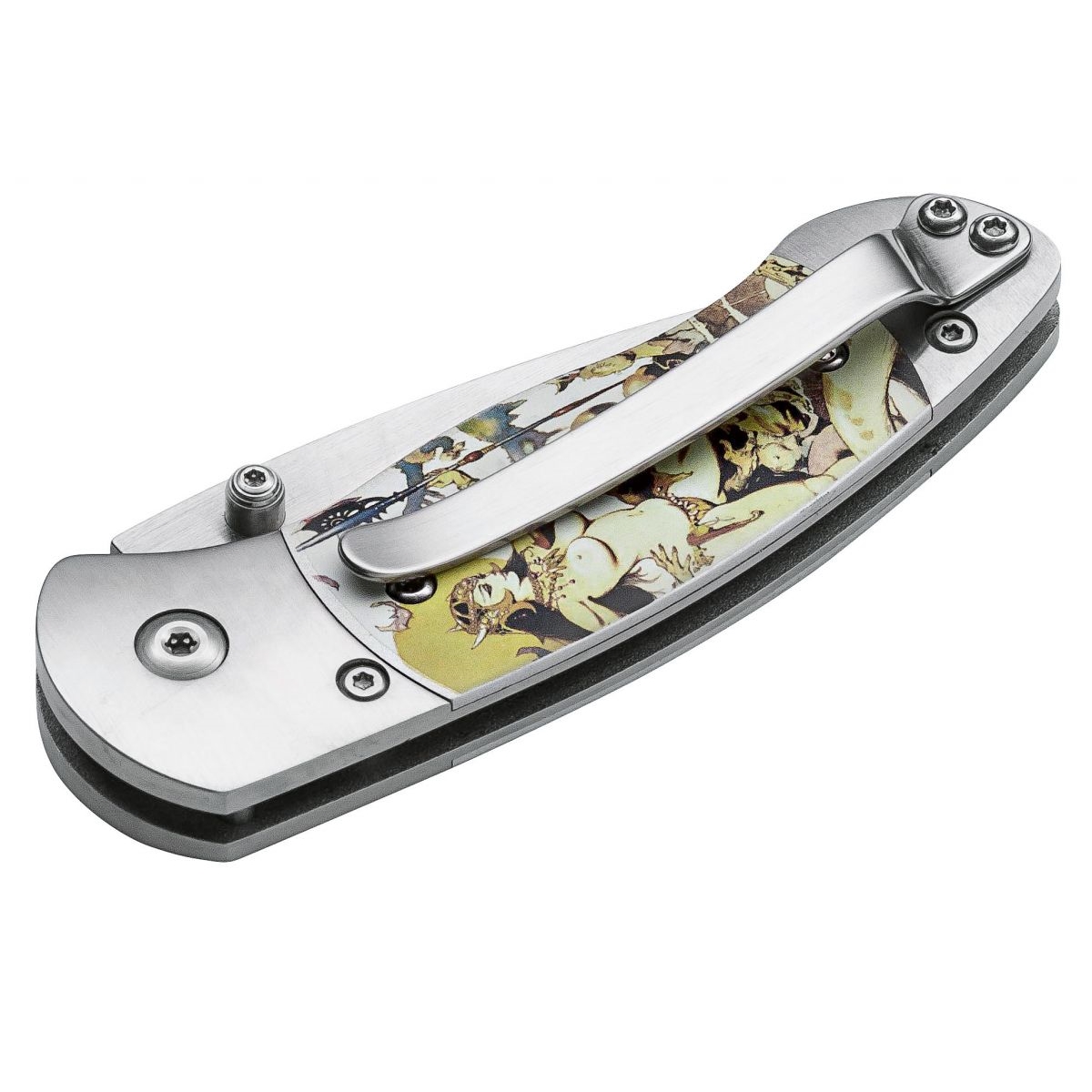 Boker Plus Frazetta Gordito Folder Knife, Satin Blade