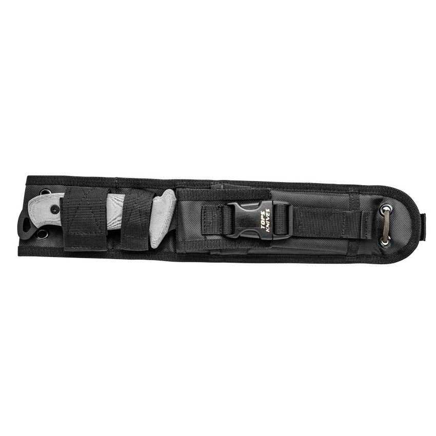 TOPS Black Eagle Strike Team Fixed Blade Knife, Black Blade