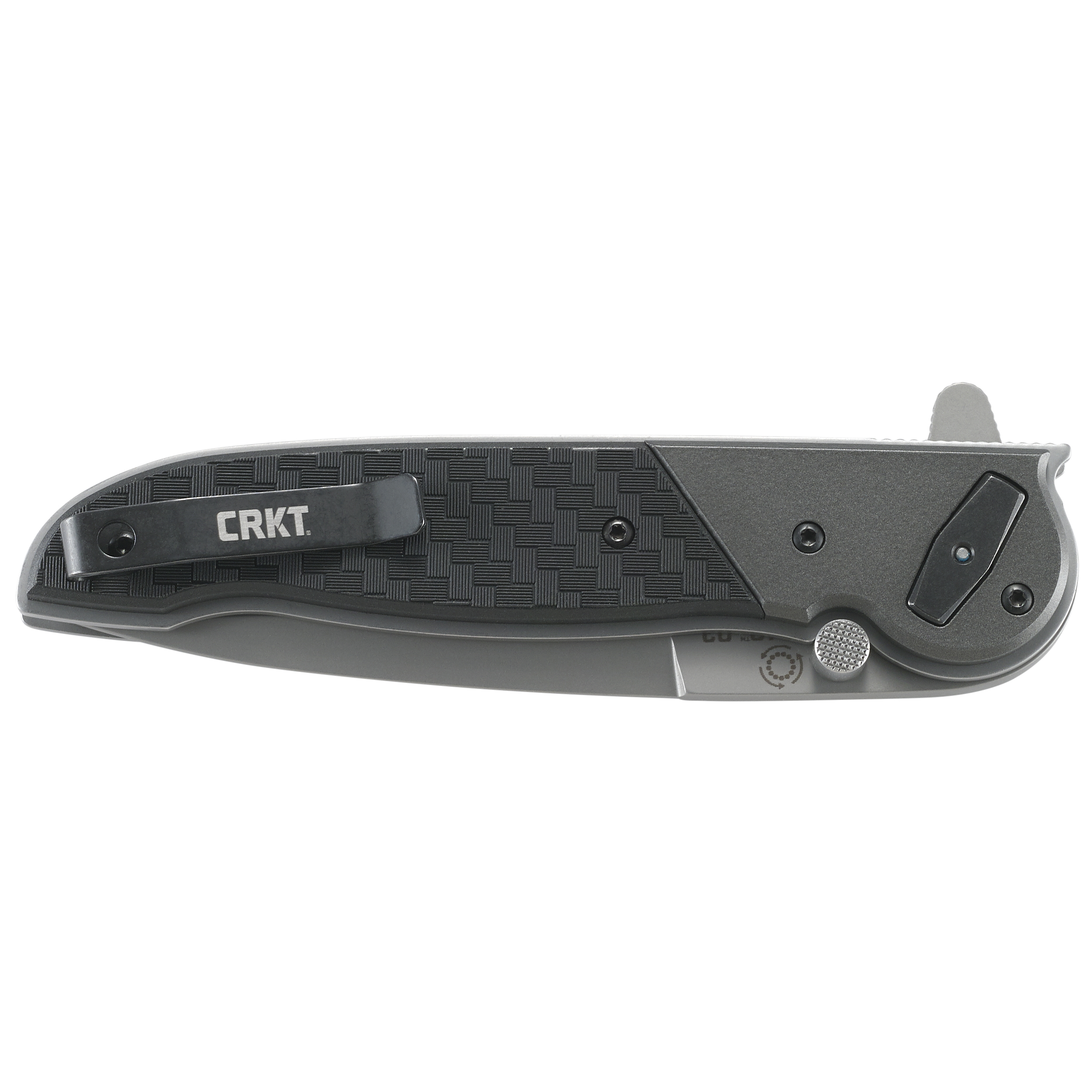 CRKT M4003 Deadbolt Lock Flipper Knife, Bead Blast Blade BladeOps