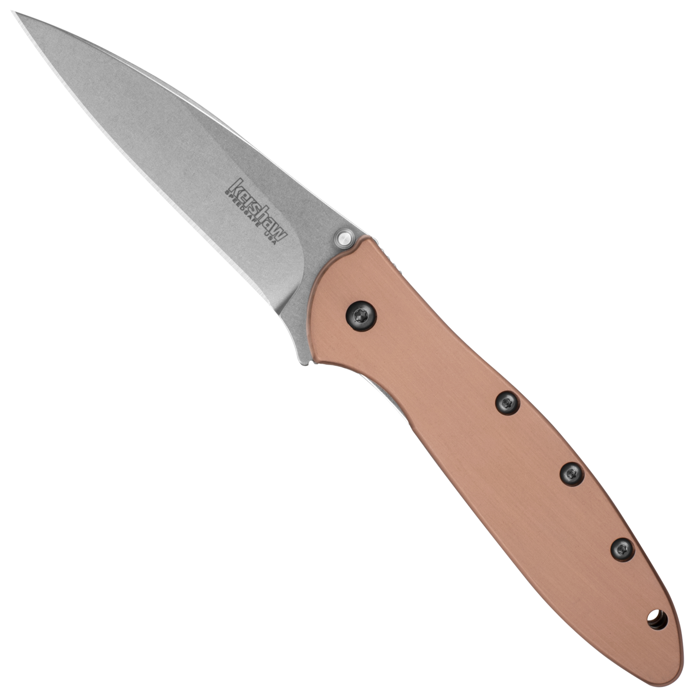 Kershaw Leek Copper Spring Assist Knife, CPM-154 Blade | BladeOps