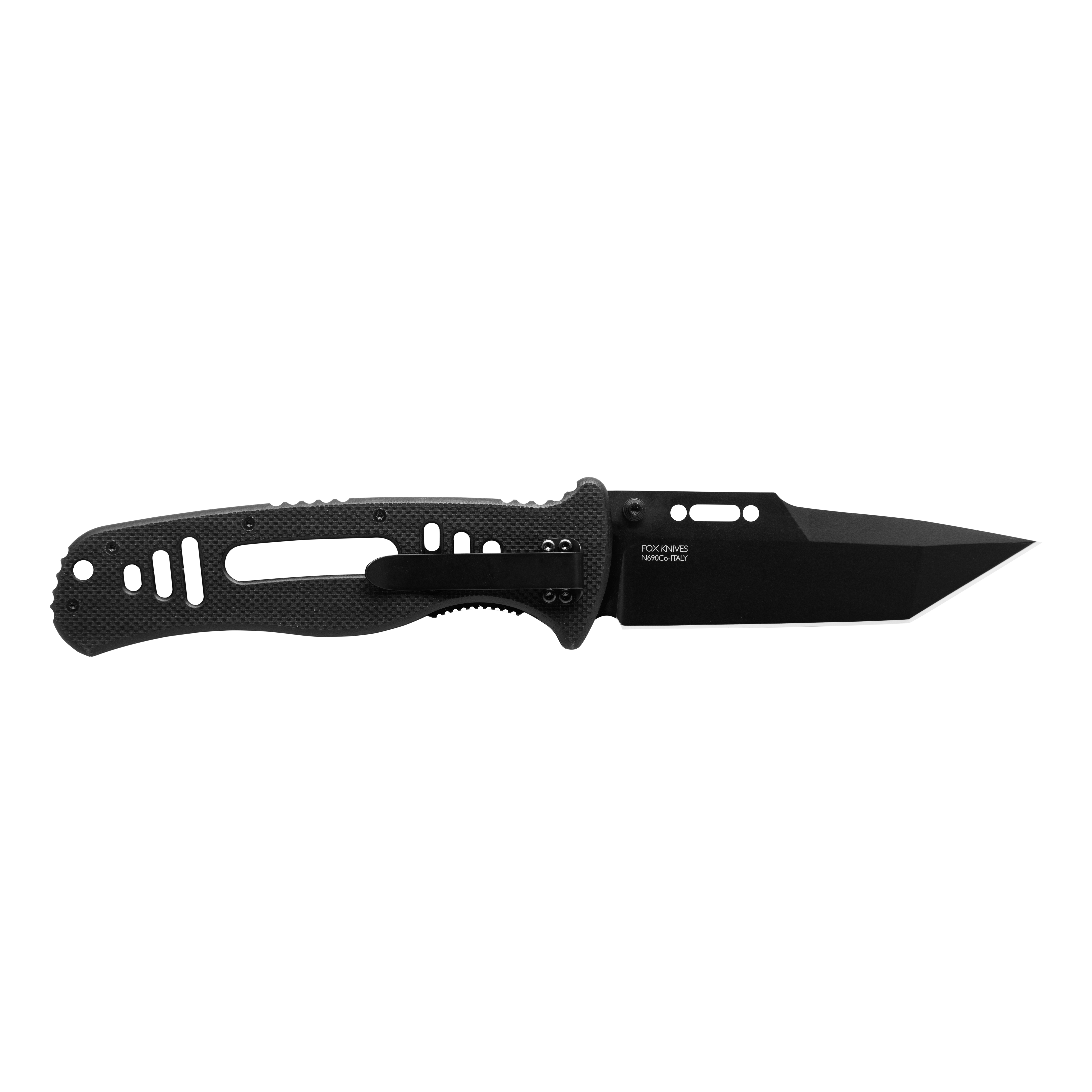 TOPS CQT Magnum 711 Tanto Folder Knife, Black Blade | BladeOps
