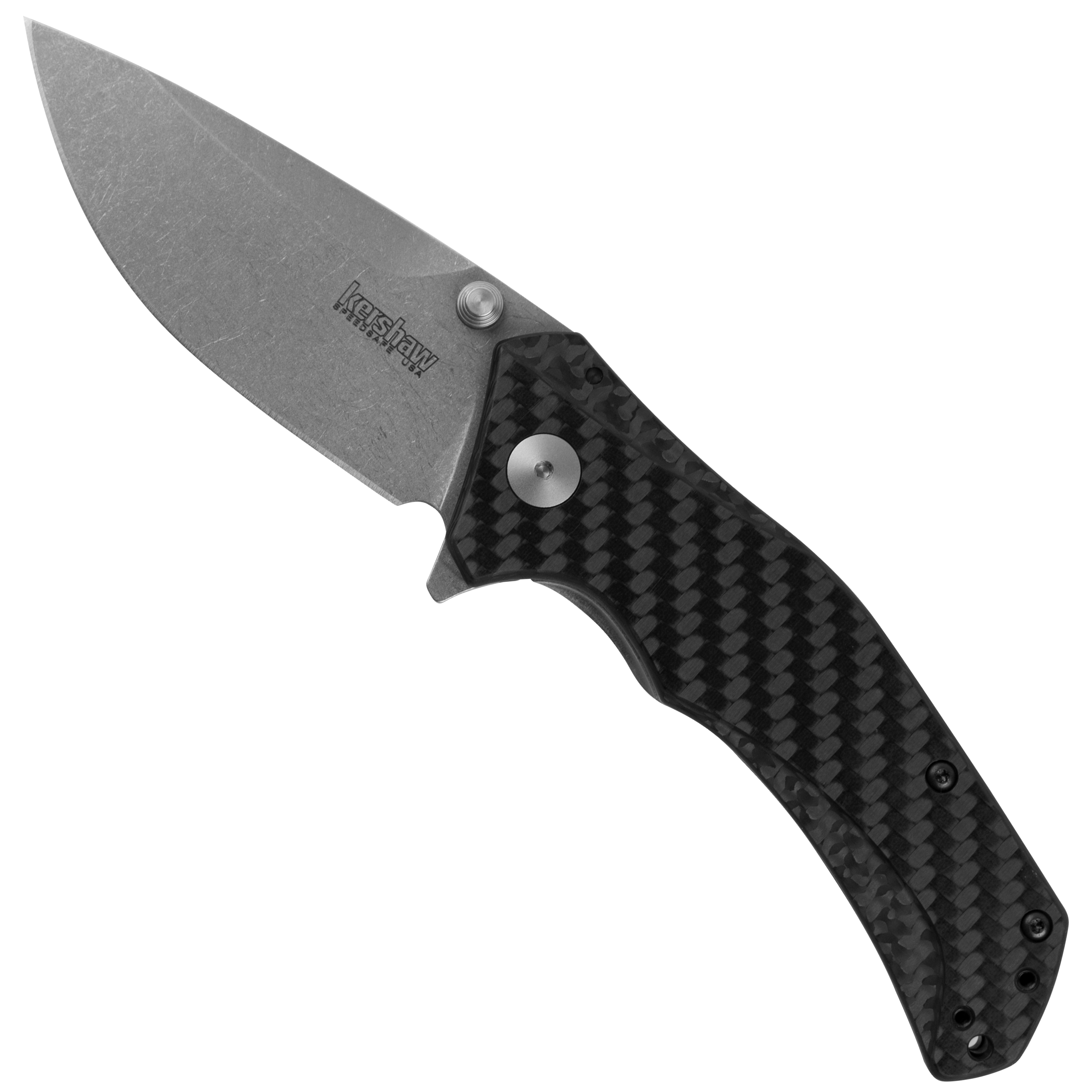 Kershaw Sprint Run Knockout Carbon Fiber Spring Assist Knife, M390