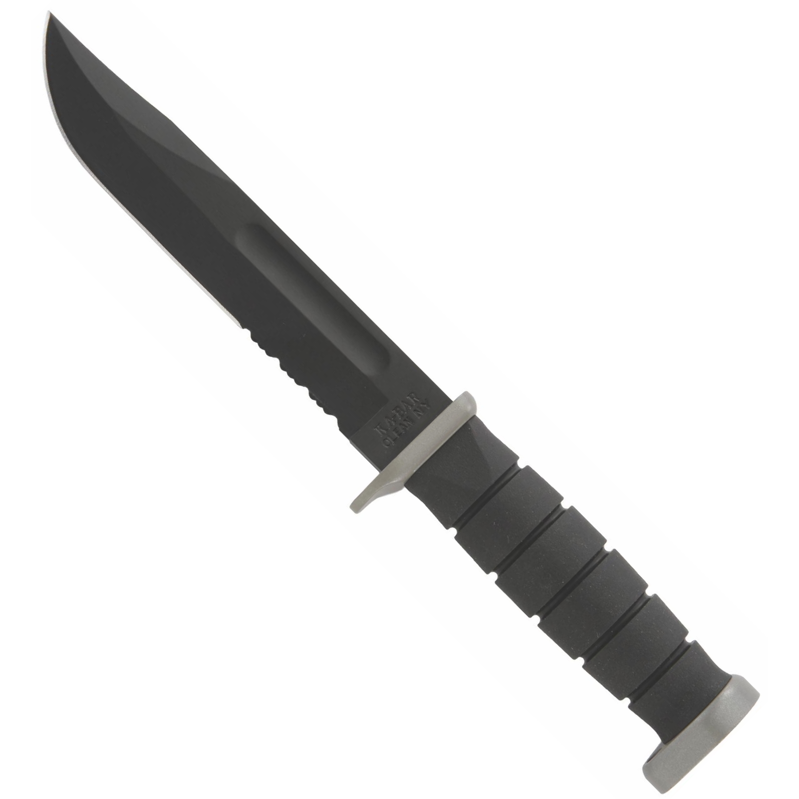 KaBar D2 Extreme Utility Knife, Black Combo Edge BladeOps