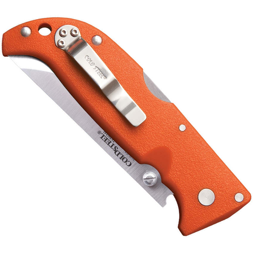 Cold Steel Finn Wolf Folding Knife, Orange Griv-Ex Handles | BladeOps