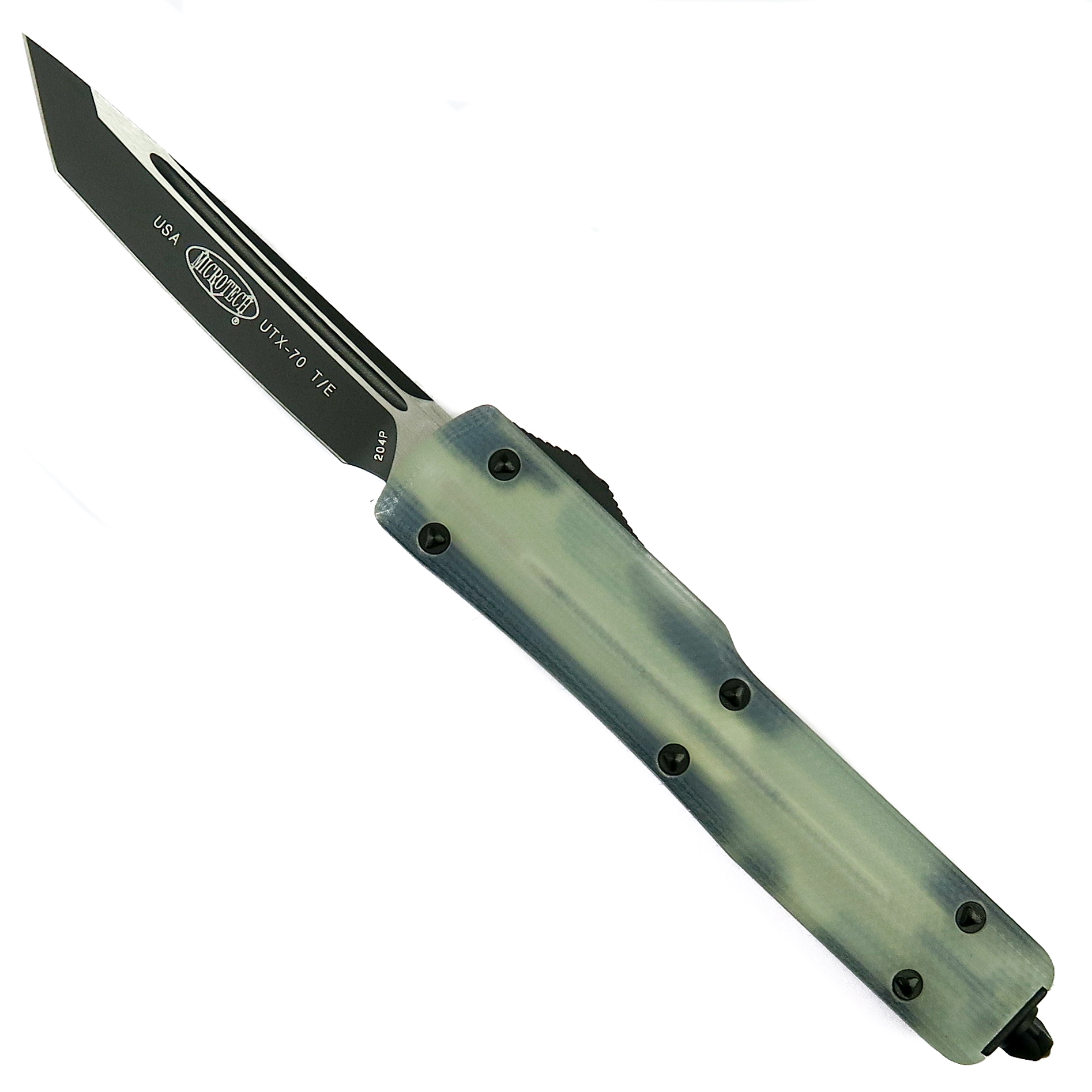 Microtech Signature Series Natural Jade UTX-70 Tanto OTF Auto