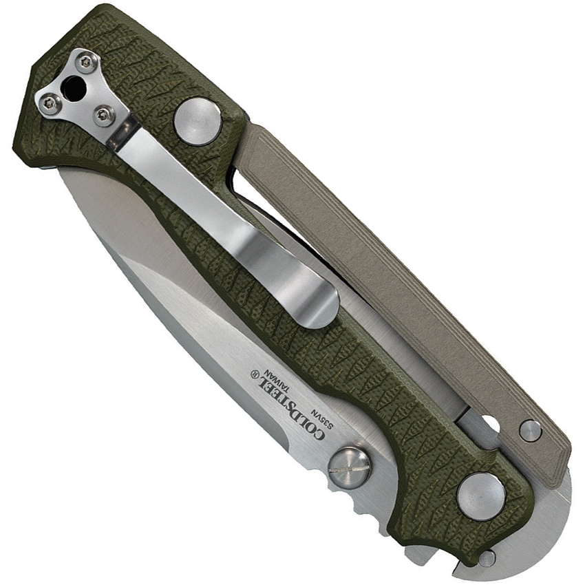 Cold Steel OD Green AD-15 Folder Knife, CPM-S35VN Blade | BladeOps