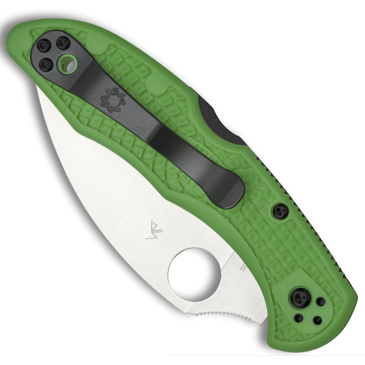 Spyderco Green Salt 2 Folder Knife, LC200 Wharncliffe Blade | BladeOps