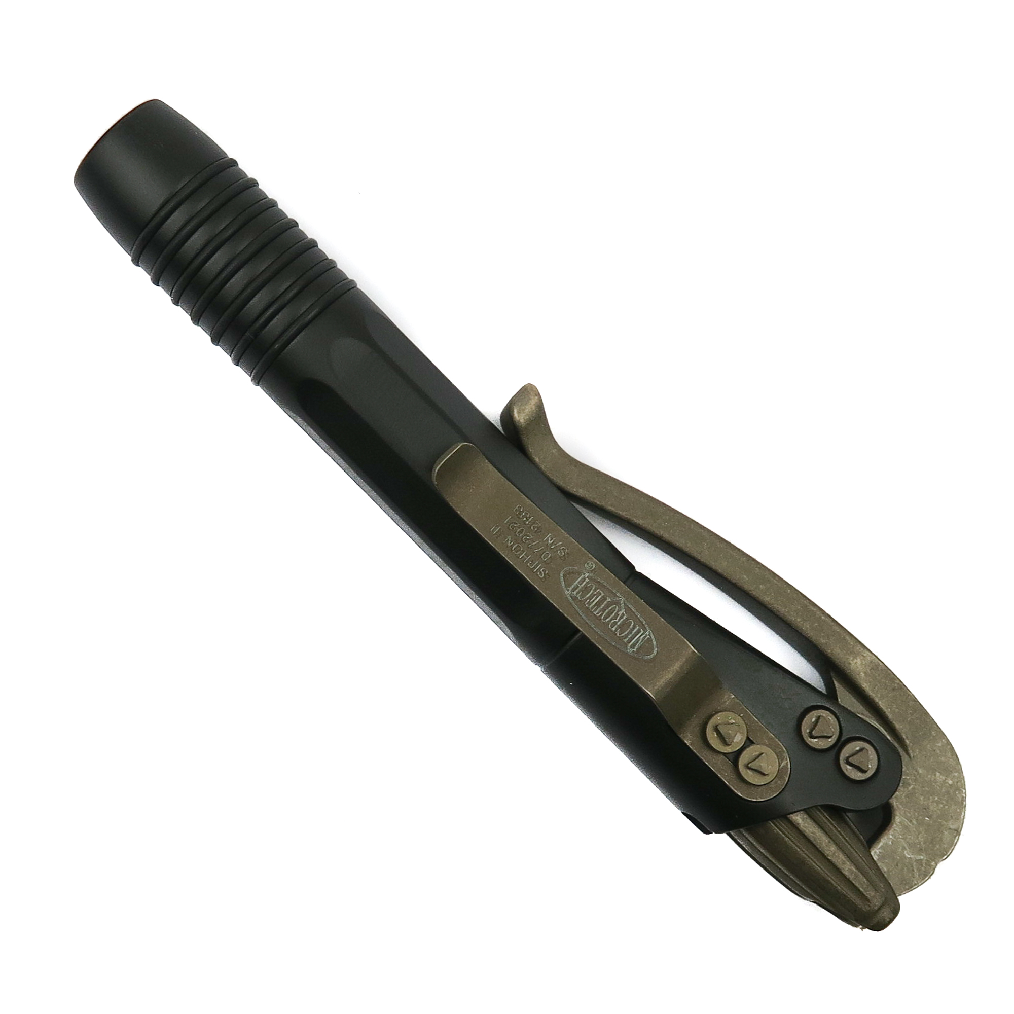 Microtech Siphon II Stainless Steel Pen, Bronze Apocalyptic