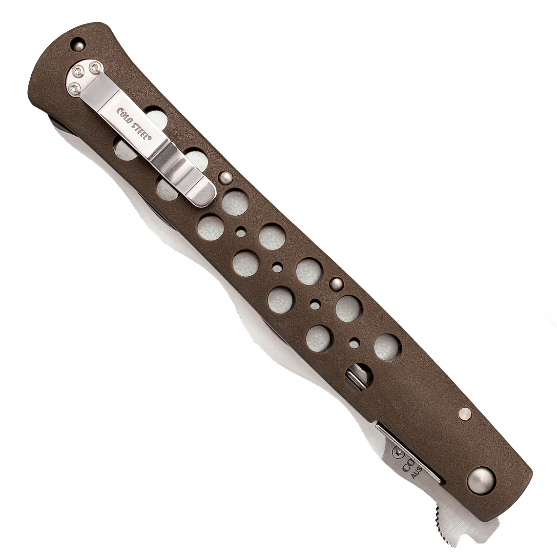 Cold Steel 6 Inch Ti-Lite Zytel Handle, Serrated Kris Blade | BladeOps