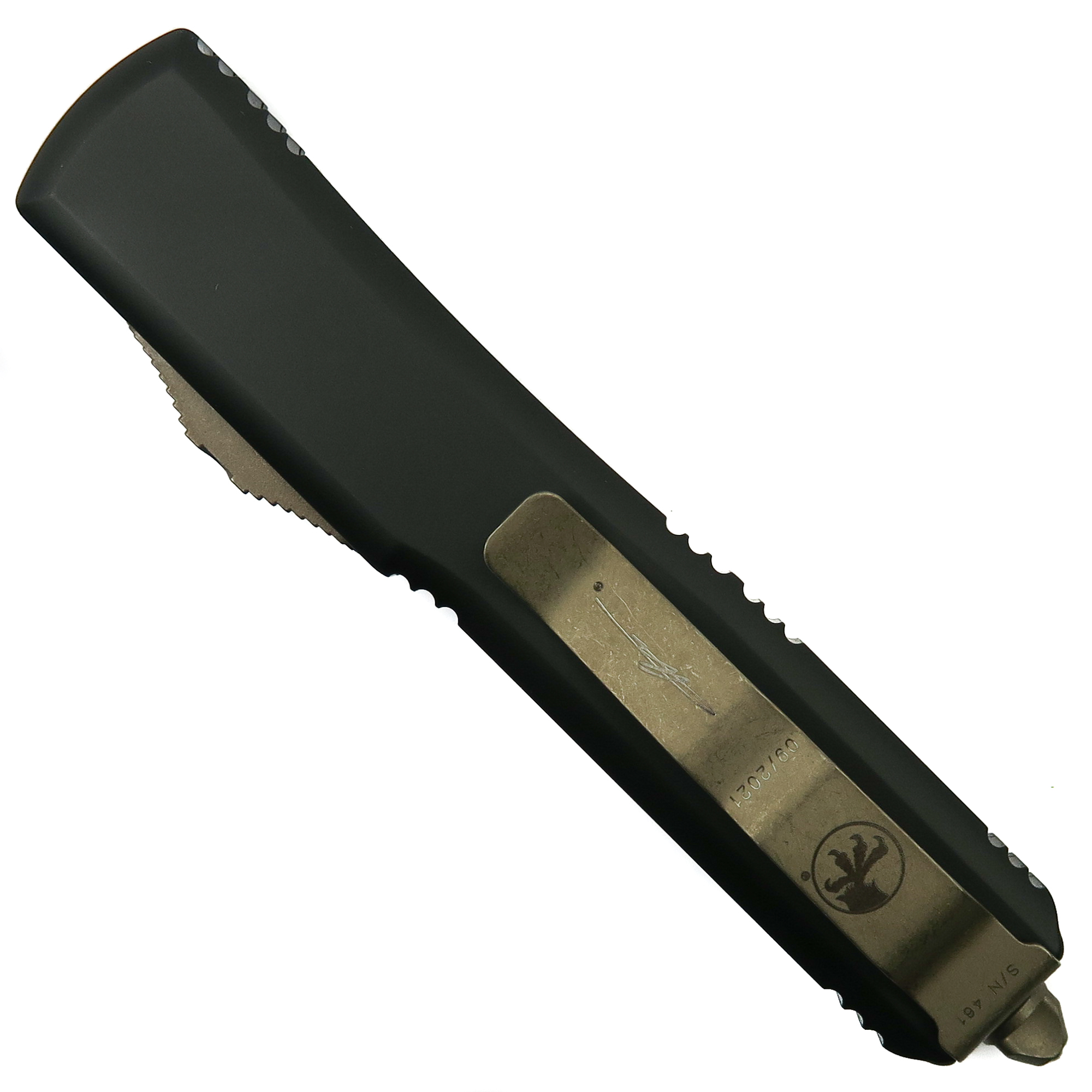 Microtech Signature Series Molon Labe Ultratech OTF Knife, Bronze