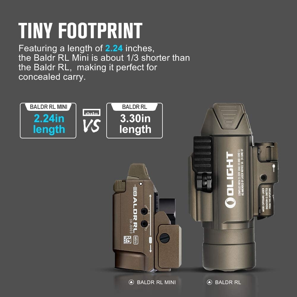 Olight Baldr RL Mini Tactical Light and Red Laser | BladeOps
