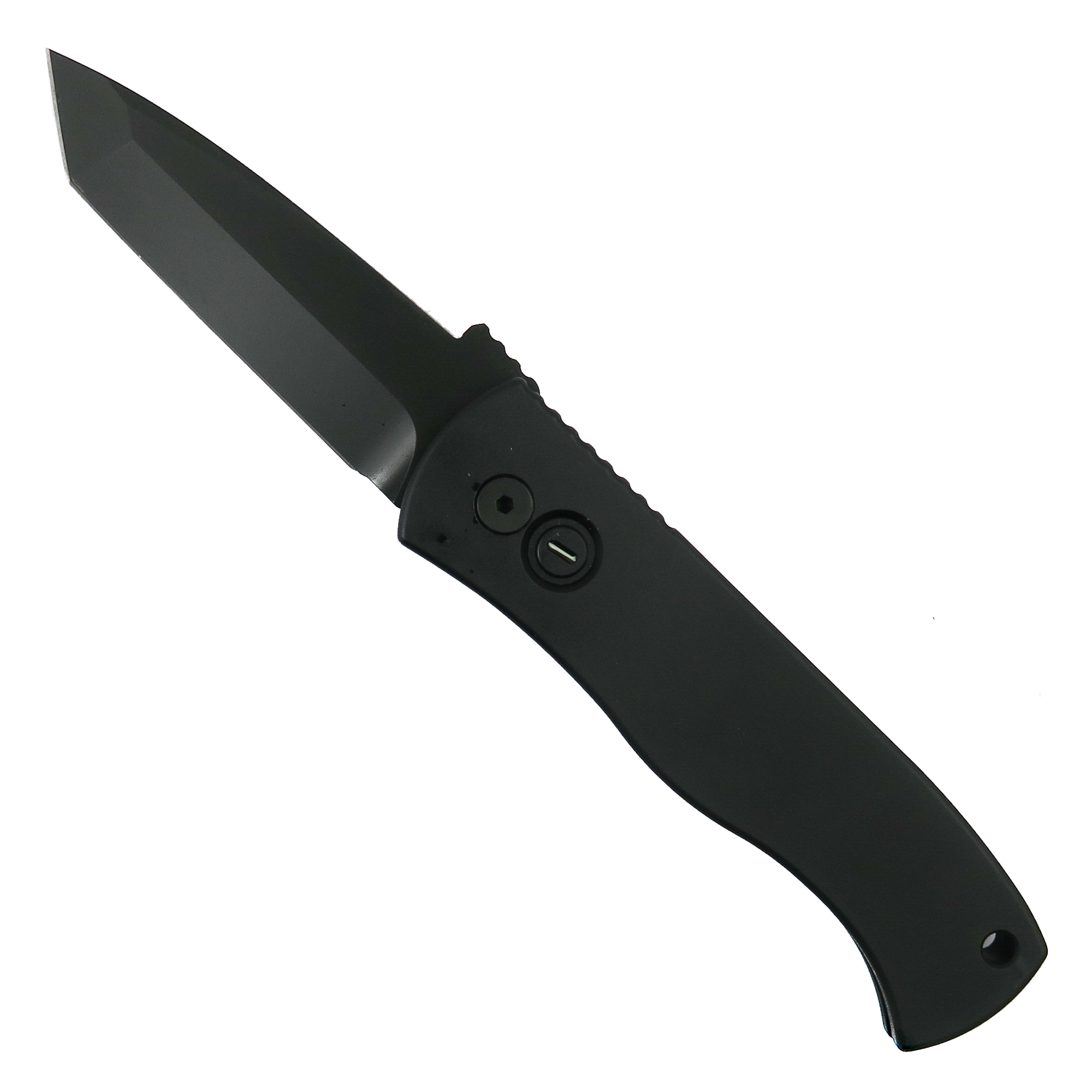 Pro-Tech E7T Emerson Operator CQC7 Auto Knife, Black Tanto Blade