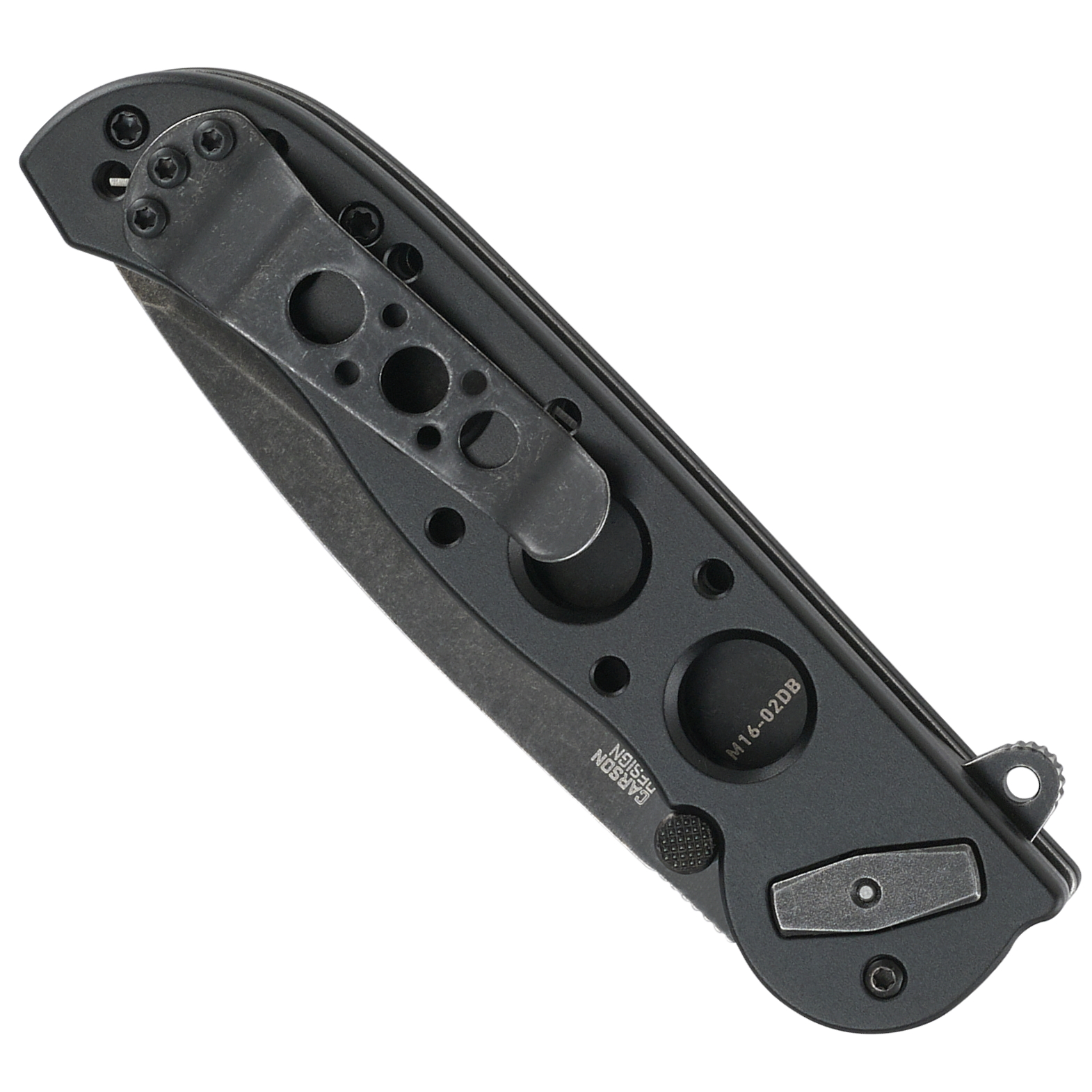 CRKT M16-02DB Deadbolt Assist Knife, Black Tanto Blade | BladeOps