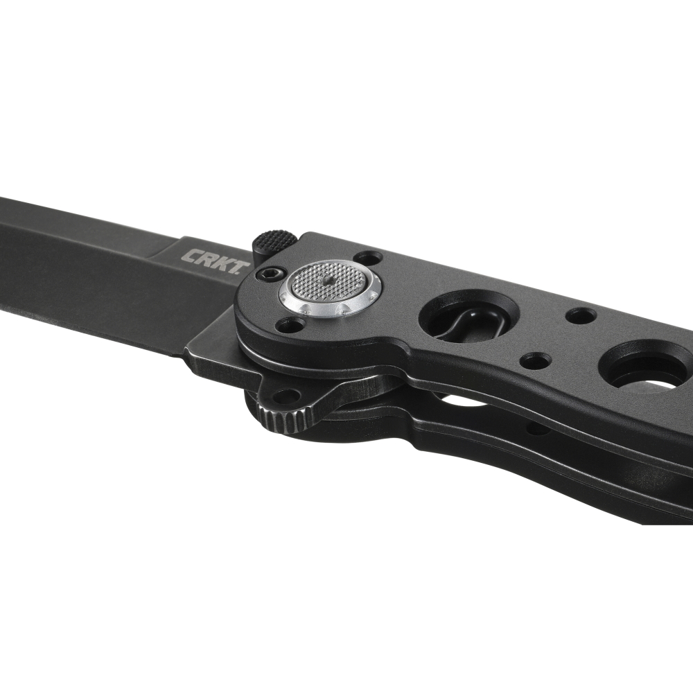 CRKT M16-03DB Deadbolt Assist Knife, Black Spear Point Blade
