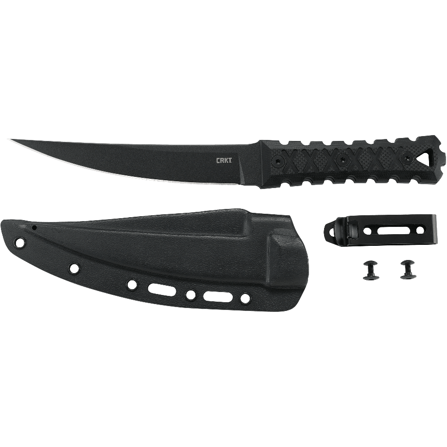 CRKT Williams HZ6 Black G-10 Fixed Blade Knife | BladeOps