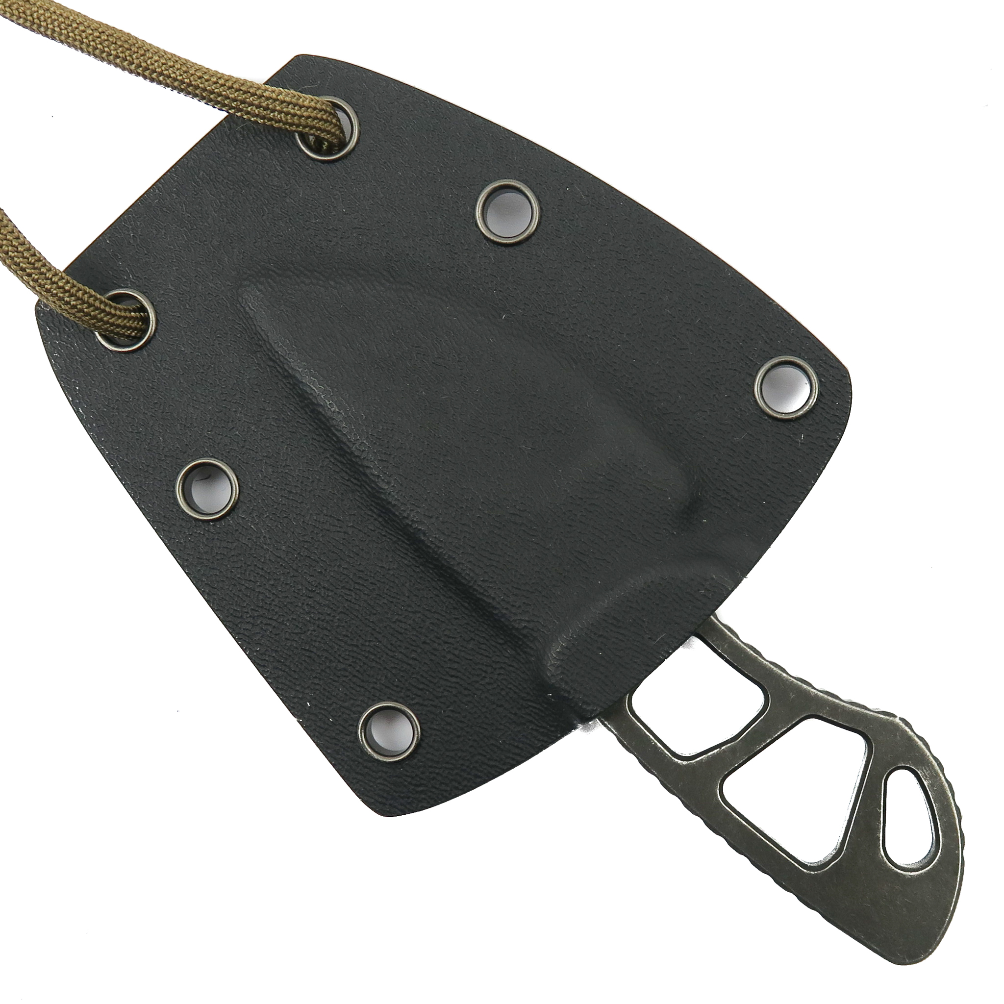 REVO Journey Companion Fixed Blade, Black Stonewash | BladeOps