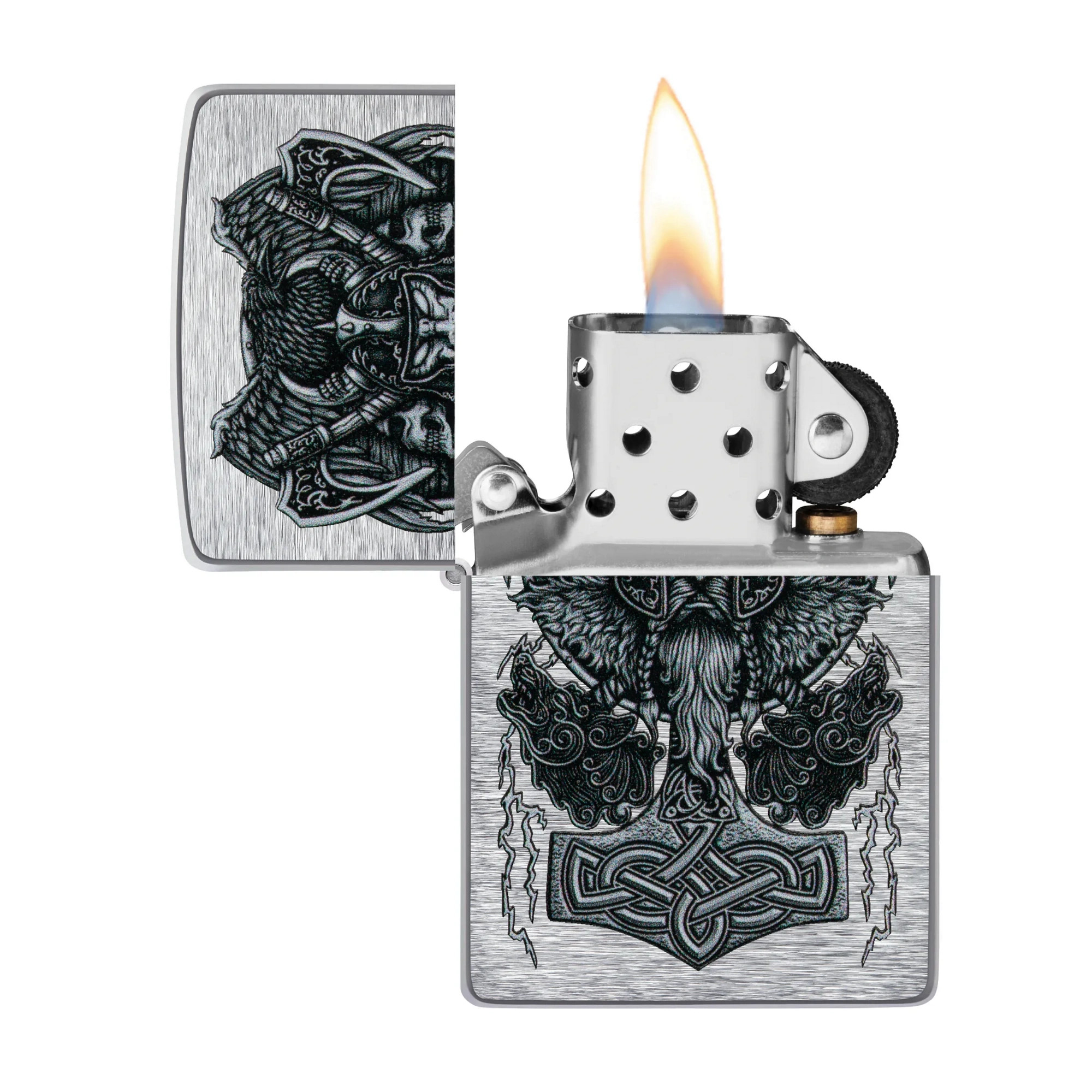 Zippo 200 Viking Design Chrome | BladeOps