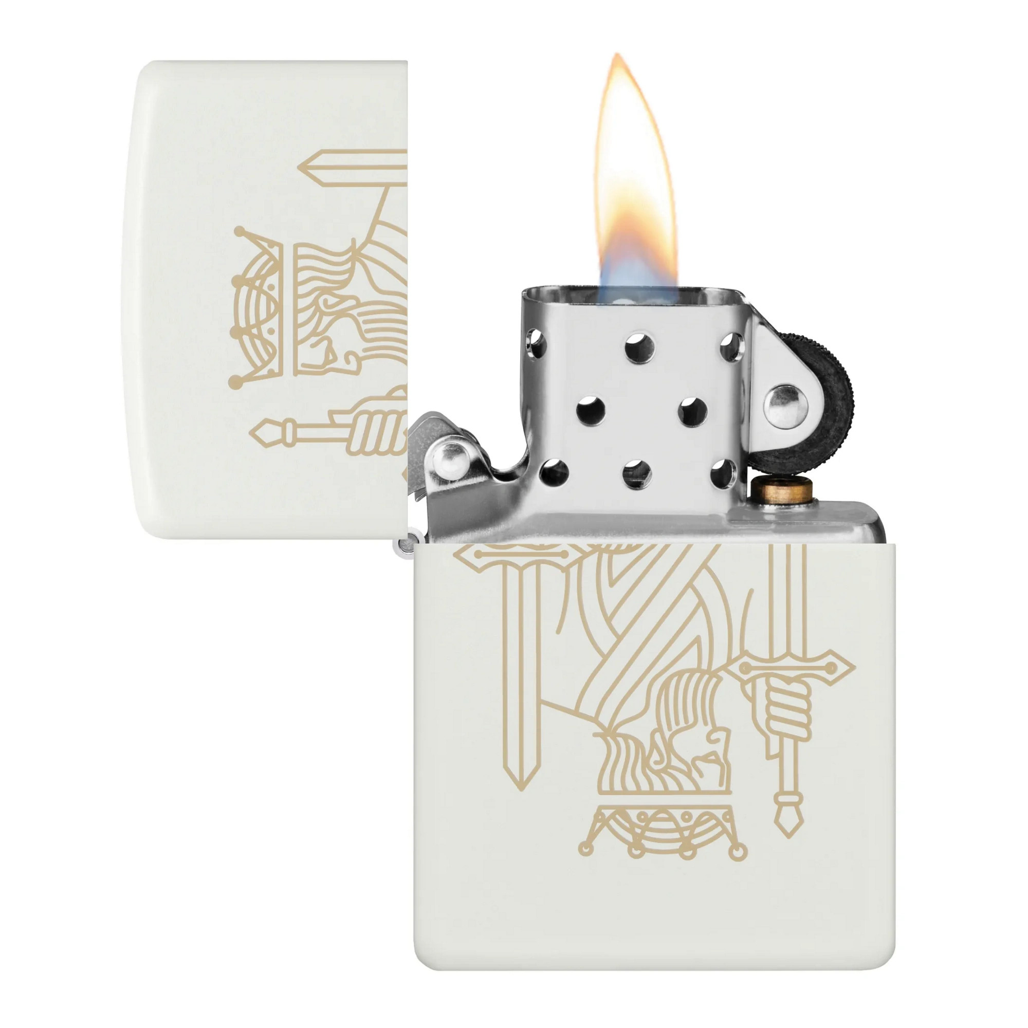 Zippo 214 King Queen Design Lighter | BladeOps